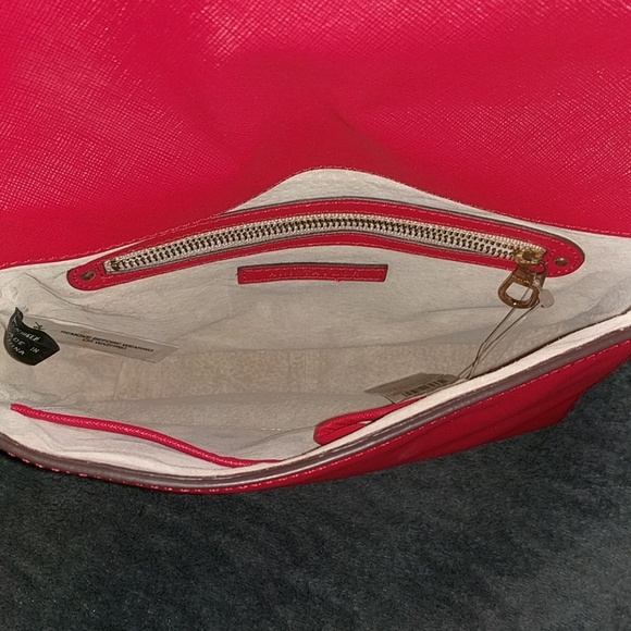 Ann Taylor Red leather messenger bag - Picture 3 of 7